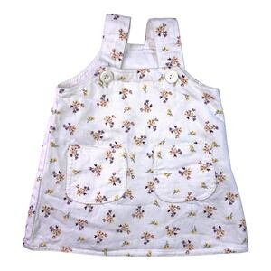 GOCCO 6 months 5-6 Baby Girl Corduroy Jumper Dress Floral Print Adjustable Strap